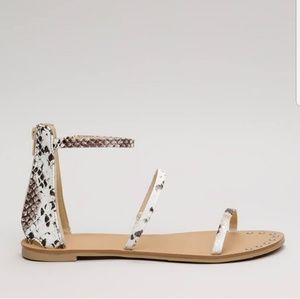 Black and White sandals